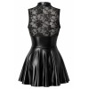 F404 One more kiss robe courte Noir HandMade