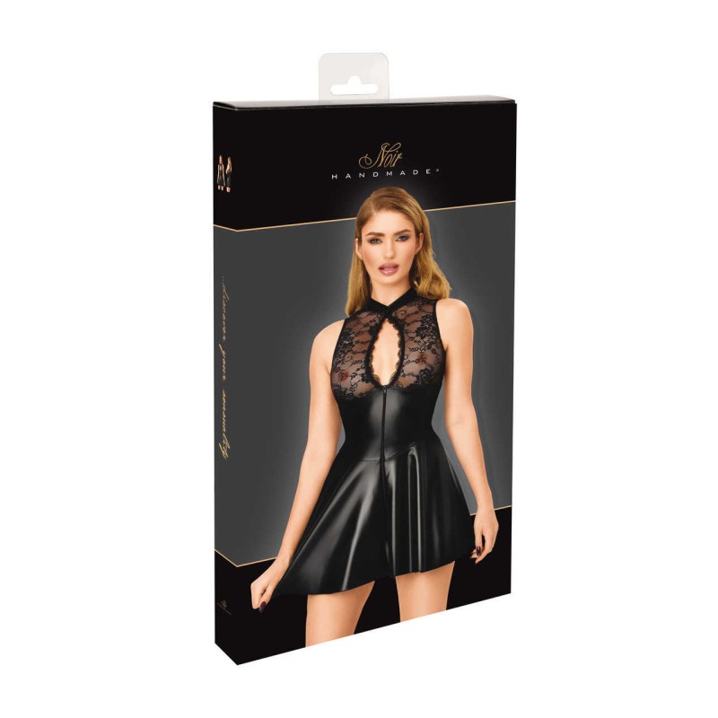 F404 One more kiss robe courte Noir HandMade