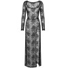 F405 One more kiss robe longue Noir HandMade