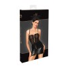 F409 Do Not Disturb robe courte à laçage Noir HandMade