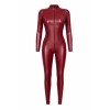 F395 Combinaison Dark Romance avec zip trois voies Noir HandMade