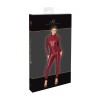 F395 Combinaison Dark Romance avec zip trois voies Noir HandMade