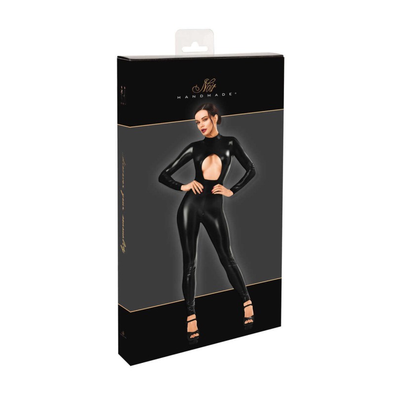 F400 Dark Affair Catsuit Noir HandMade