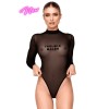 F388 Body transparent noir Noir HandMade