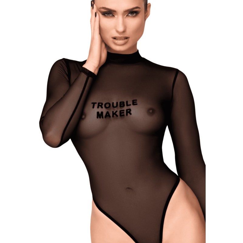 F388 Body transparent noir Noir HandMade