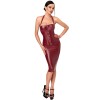 F396 Dark romance robe corset midi Noir HandMade