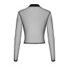 F389 Top transparent noir Noir HandMade