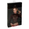 F389 Top transparent noir Noir HandMade