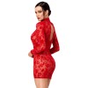 F415 Lovebite Mini Robe Décolleté V Plongeant Noir HandMade
