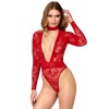 F416 Lovebite Body Décolleté V Plongeant Noir HandMade