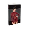 F423 Masquerade Robe courte dos nu Noir HandMade