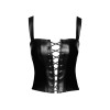 F365 Vixen Corset Top lacé Noir HandMade