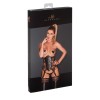 F137 Powerwetlook avec corsage en dentelle Noir HandMade